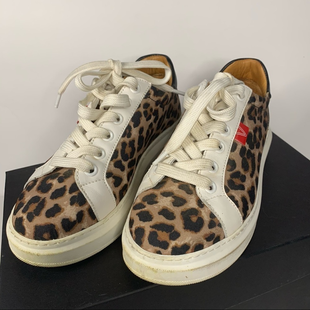 Veronica beard | daelyn leopard sneaker shoes - Picture 3 of 9